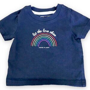 Janie and Jack‎ Let the Love Shine Rainbow Baby T-Shirt. Size 3-6 Months